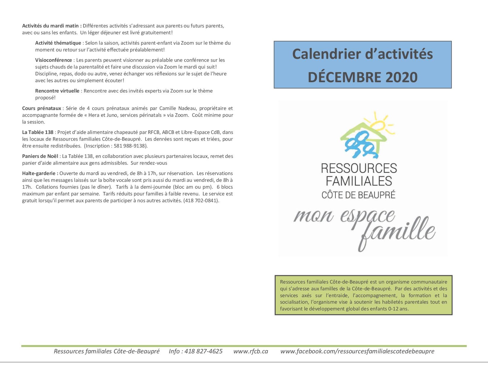 Calendrier déc 20201