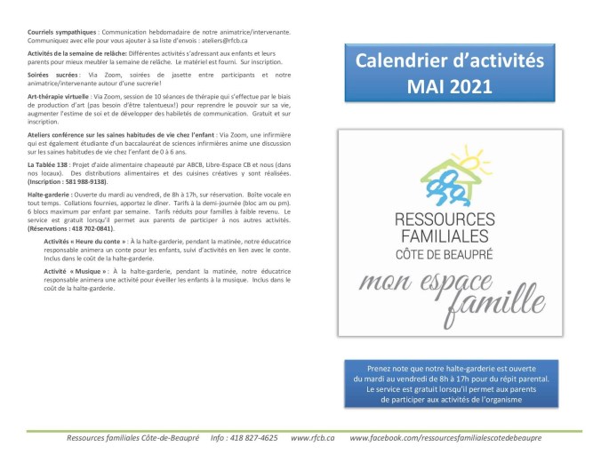 Calendrier RFCB 2021-051