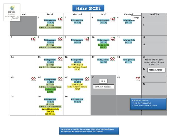 Calendrier RFCB 2021-062
