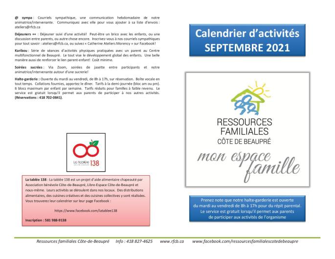 Calendrier RFCB 2021-091