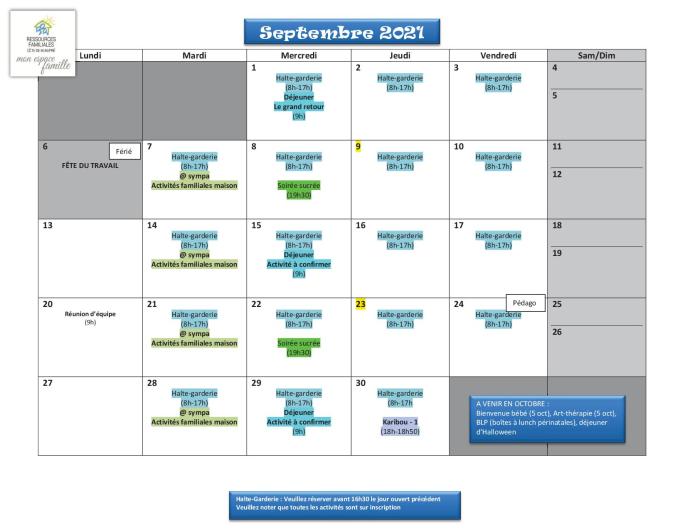 Calendrier RFCB 2021-092