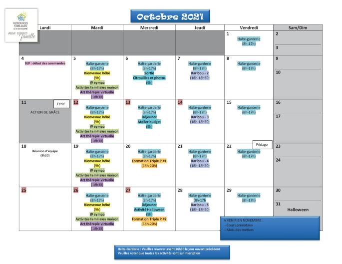 Calendrier RFCB 2021-102